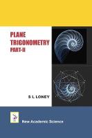 Plane Trigonometry