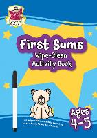 First Sums Wipe-Clean Activity Book for Ages 4-5 (with pen)