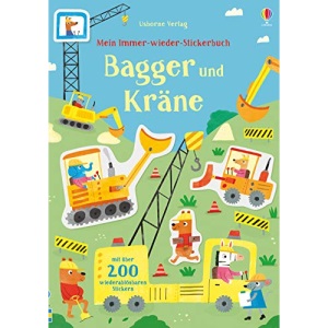 Mein Immer-wieder-Stickerbuch: Bagger und Kräne