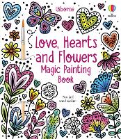 Love, Hearts and Flowers Magic Painting Book