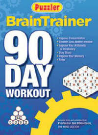 Puzzler Brain Trainer 90 Day Workout (Puzzle Book)