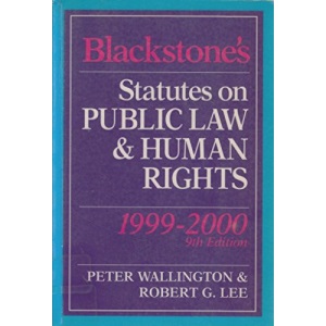 Blackstone's Statutes on Public Law and Human Rights (Blackstone's Statute Books)