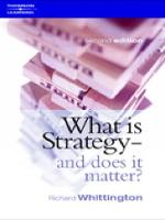 What Is Strategy and Does It Matter?