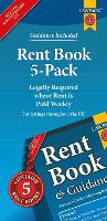 Rent Book 5-Pack: Legally Required where Rent is Paid Weekly - valid for use throughout the UK
