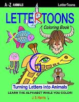 Lettertoons A-Z Animals Coloring Book