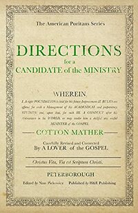 Directions for a Candidate of the Ministry
