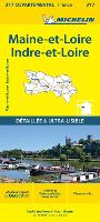 Indre-et-Loire Maine-et-Loire - Michelin Local Map 317