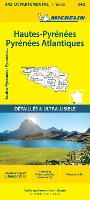 Hautes-Pyrénées Pyrénées-Atlantiques - Michelin Local Map 342