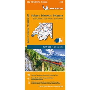 Suisse Sud-Ouest - Michelin Regional Map 552