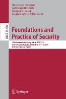 Foundations and Practice of Security