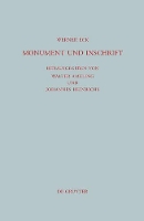 Monument und Inschrift
