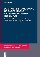 De Gruyter Handbook of Sustainable Entrepreneurship Research