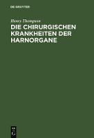 Die chirurgischen Krankheiten der Harnorgane