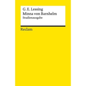 Minna von Barnhelm, oder das Soldatenglück: Studienausgabe