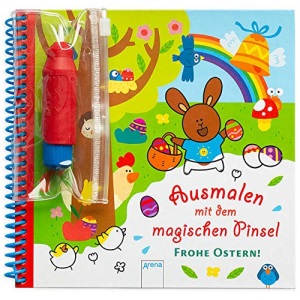 Ausmalen mit dem magischen Pinsel. Frohe Ostern!