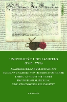 Universität und Landtag (1500–1700)