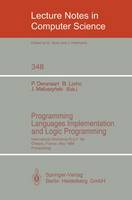 Programming Languages Implementation and Logic Programming