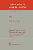 Statistical and Scientific Database Management
