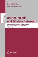 Ad-hoc, Mobile and Wireless Networks