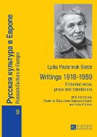 Lydia Pasternak Slater: Writings 1918–1989
