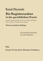 Die Registersachen in der gerichtlichen Praxis