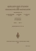 Quellen und Studien zur Geschichte der Mathematik