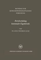 Betriebserhaltung kommunaler Eigenbetriebe