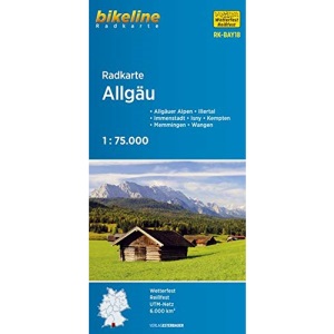 Allgäu cycle map