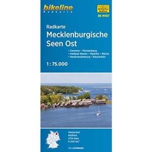 Mecklenburgische Seen East cycle map