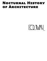 Nocturnal History of Architecture