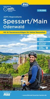 Spessart / Main / Odenwald cycling map