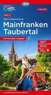 Mainfranken / Taubertal cycling map