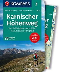 Karnischer Höhenweg wanderführer + Tourkarte