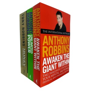 Tony Robins 3 Books Collection Set (Awaken The Giant Within, Unlimited Power: The New Science of Personal Achievement & Money Master the Game)