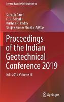 Proceedings of the Indian Geotechnical Conference 2019