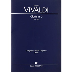 Gloria in D (revidierter Klavierauszug): RV 589, 1713/1717