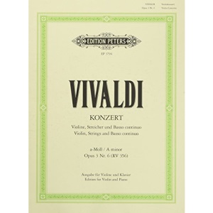 VIOLIN CONCERTO A MIN OP36: aus "L'estro armonico", Ausgabe für Violine und Klavier