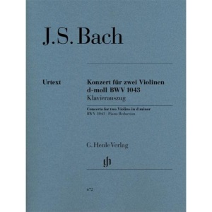 Concerto for 2 Violins and Orchestra d minor BWV 1043 - 2 violins and orchestra - piano reduction with solo parts - (HN 672): Klavierauszug