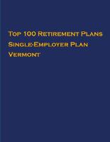 Top 100 US Retirement Plans - Single-Employer Pension Plans - Vermont