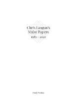 Chris Langan's Major Papers 1989 - 2020
