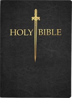 KJV Sword Bible, Large Print, Black Genuine Leather, Thumb Index: (Red Letter, Premium Cowhide, 1611 Version) (King James Version Sword Bible)